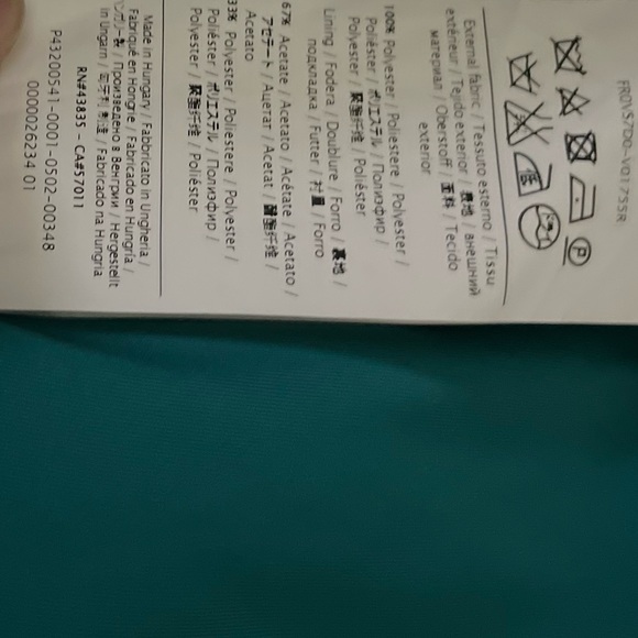 Pre own RED VALENTINO big bow teal strapless dress - Picture 7 of 7